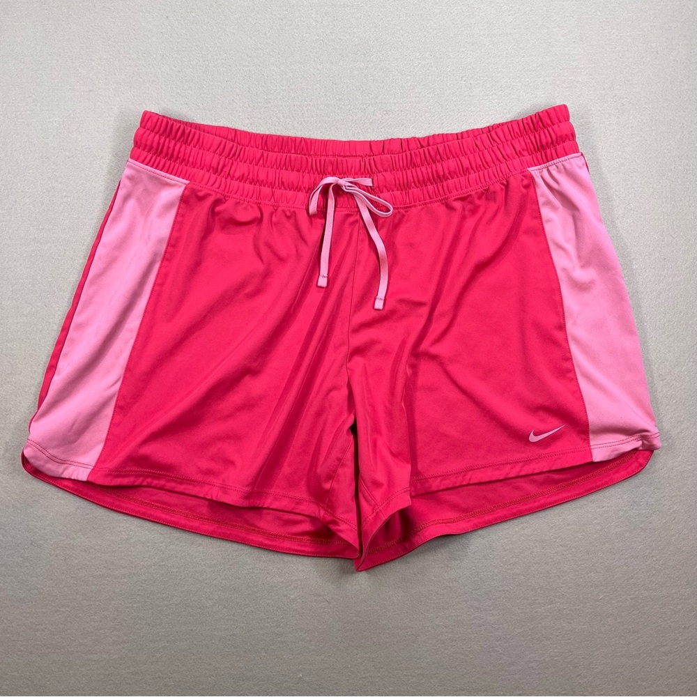 Nike Coral and Pink Athletic Shorts
